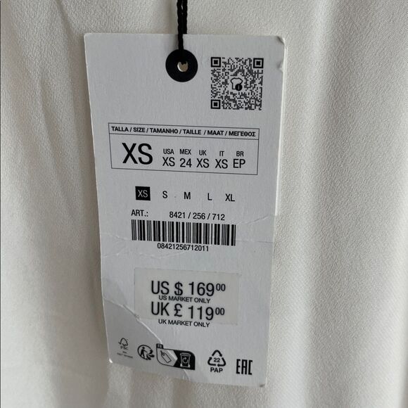 Zara NWT silk slip dress, size XS - Picture 3 of 11